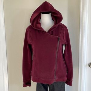 Athleta Cozy Karma Moto Hoodie